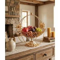 ZEYVE DAISY FRUIT BOWL WITH FOOT RING 30 CM